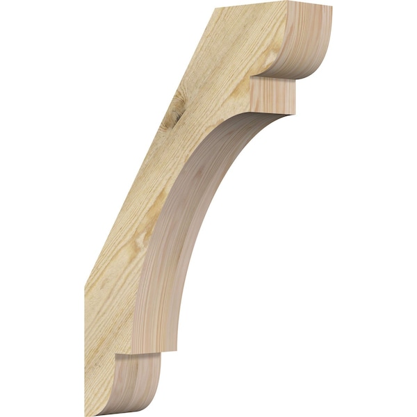 Ekena Millwork 4"W x 16"D x 24"H Olympic Rough Sawn Knee Brace, Douglas Fir BRC04X16X24OLY00RDF - main